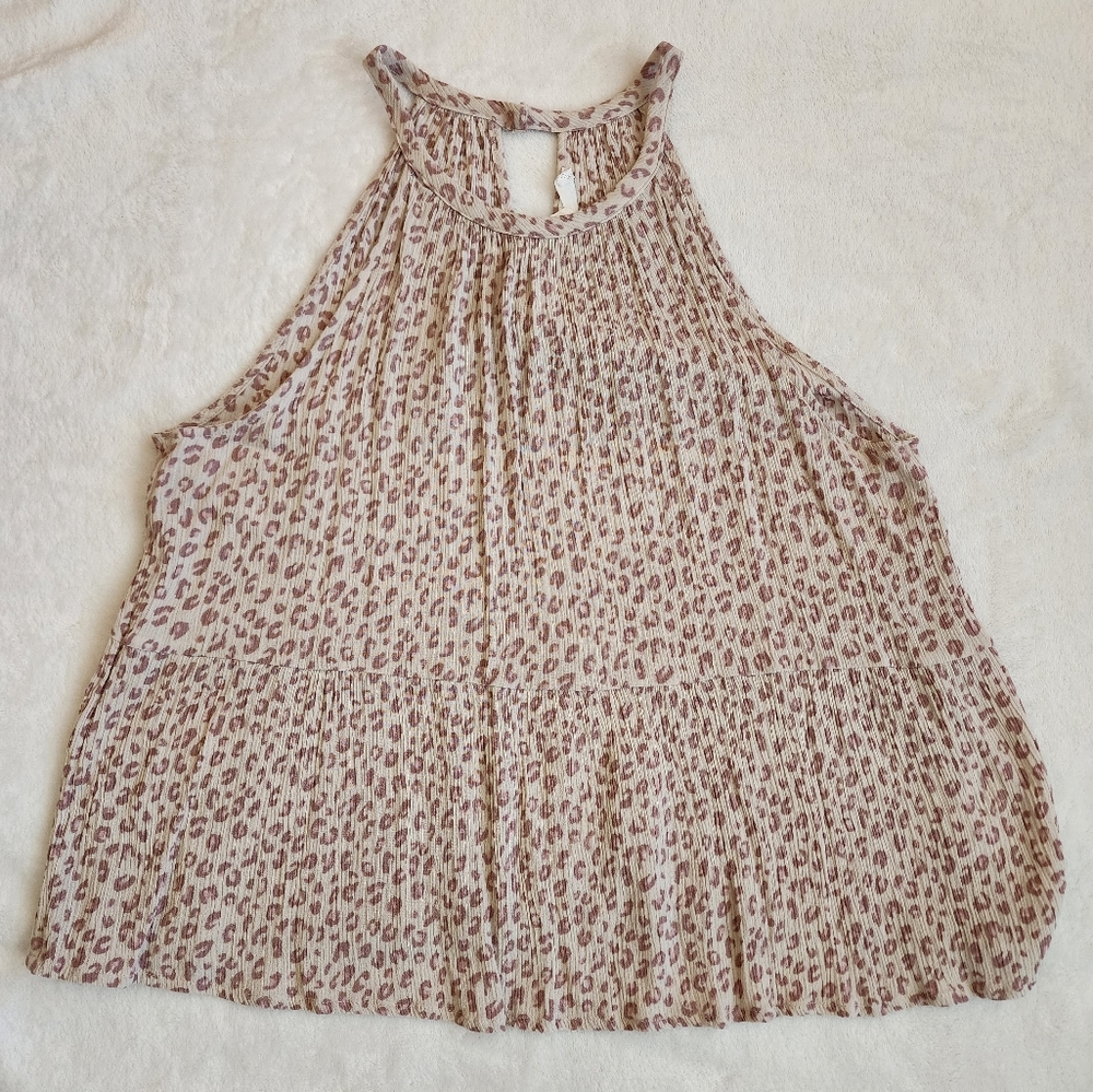 Hippie Rose Brand Leopard Print Tank Top Size XL